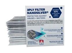 Nanofiber three ply filter with silver 3PLY FILTER nanosilver
